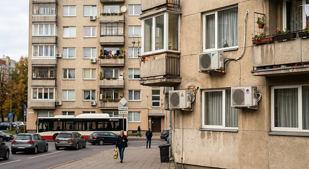 Kondicionierius ant fasado: teisiniai reikalavimai, baudos ir įteisinimo procesas