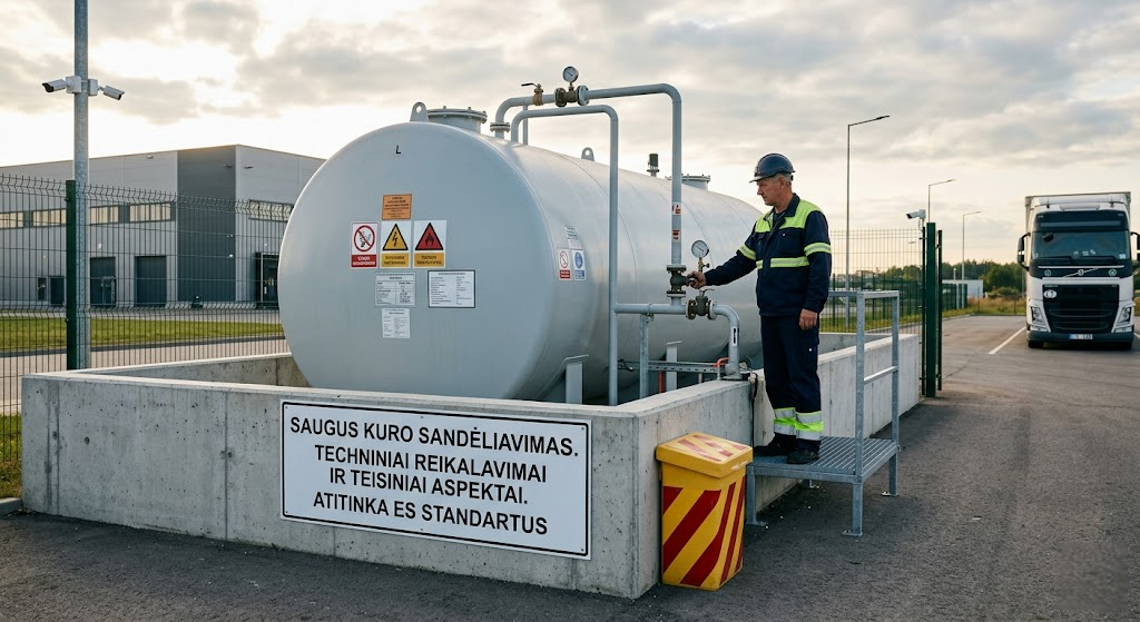 Saugus kuro sandėliavimas: techniniai reikalavimai ir teisiniai aspektai