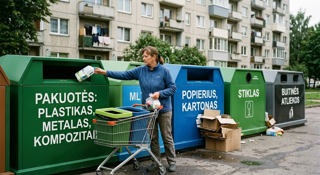 Atliekų rūšiavimas daugiabučiuose: taisyklės, kasdieniai iššūkiai ir realūs sprendimai