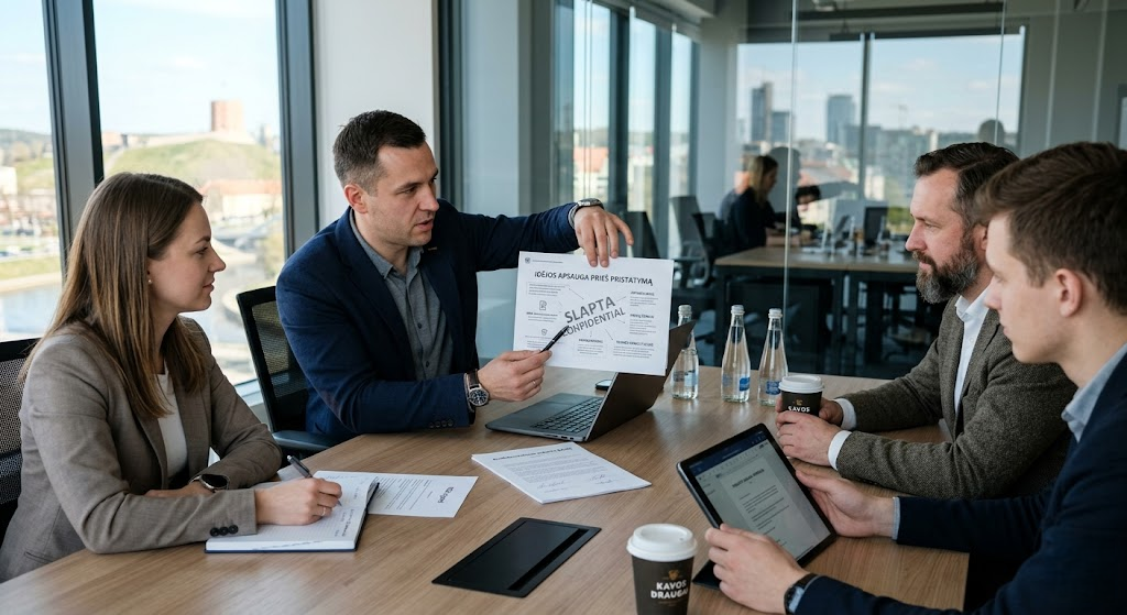 Idėjos apsauga prieš pristatymą: Kaip saugiai atverti kortas investuotojams ir partneriams Idėjos apsauga prieš pristatymą: Kaip saugiai atverti kortas investuotojams ir partneriams