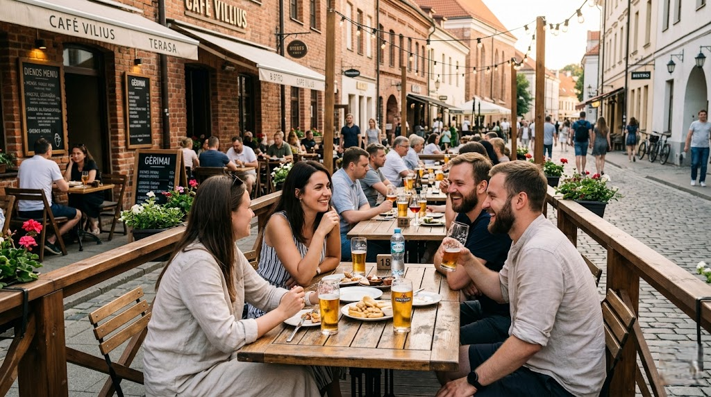 Alkoholio vartojimas lauko terasose: kultūra, teisiniai rėmai ir kintantys lietuvių įpročiai