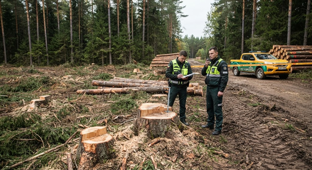 Neteisėtas miško kirtimas: Baudos, atsakomybė ir skaudžios pasekmės Neteisėtas miško kirtimas: Baudos, atsakomybė ir skaudžios pasekmės