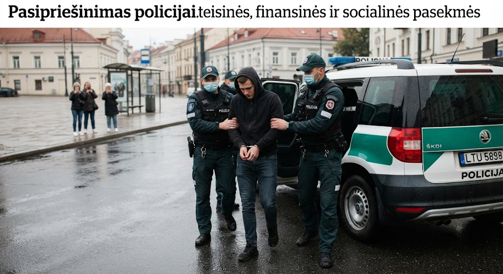 Pasipriešinimas policijai: teisinės, finansinės ir socialinės pasekmės Pasipriešinimas policijai: teisinės, finansinės ir socialinės pasekmės
