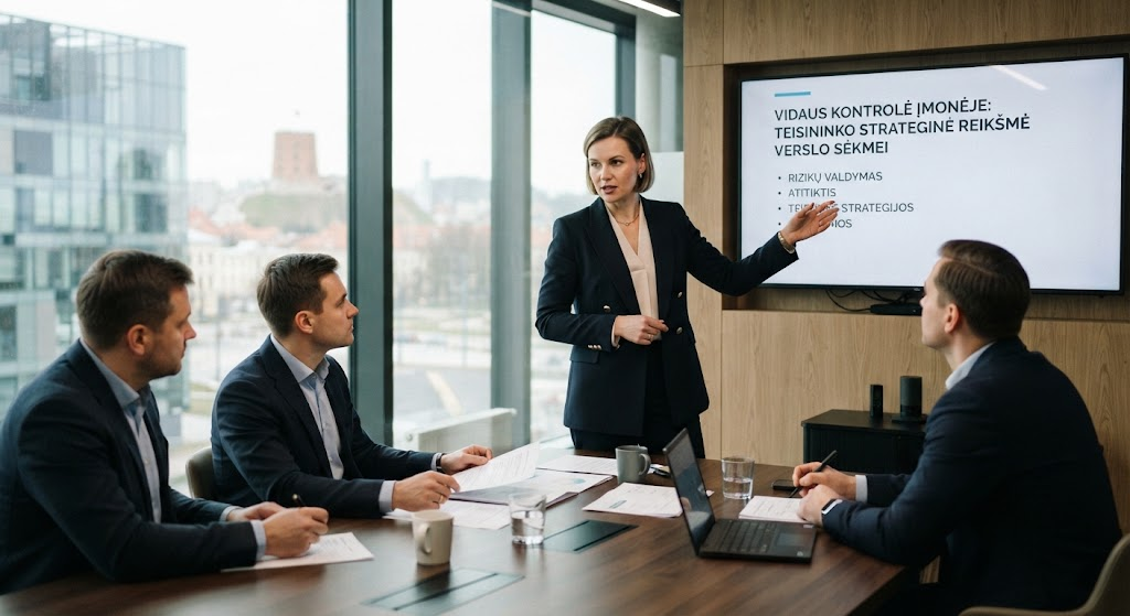 Vidaus kontrolė įmonėje: Teisininko strateginė reikšmė verslo sėkmei Vidaus kontrolė įmonėje: Teisininko strateginė reikšmė verslo sėkmei